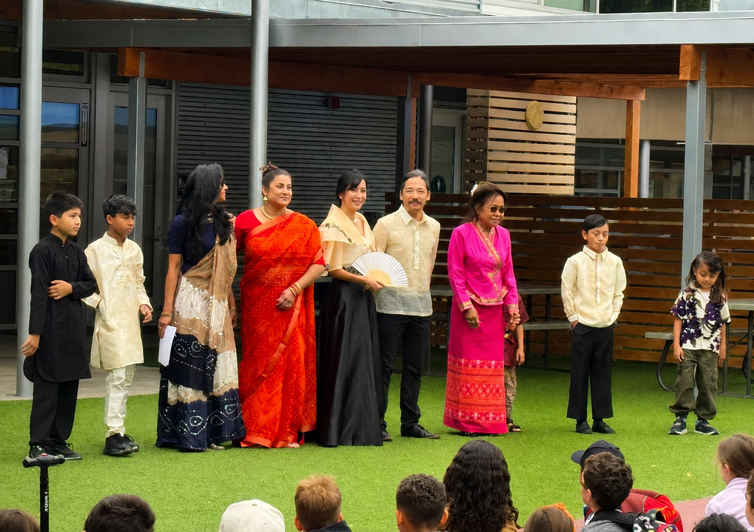 WHPS AAPI fashion show with students and families