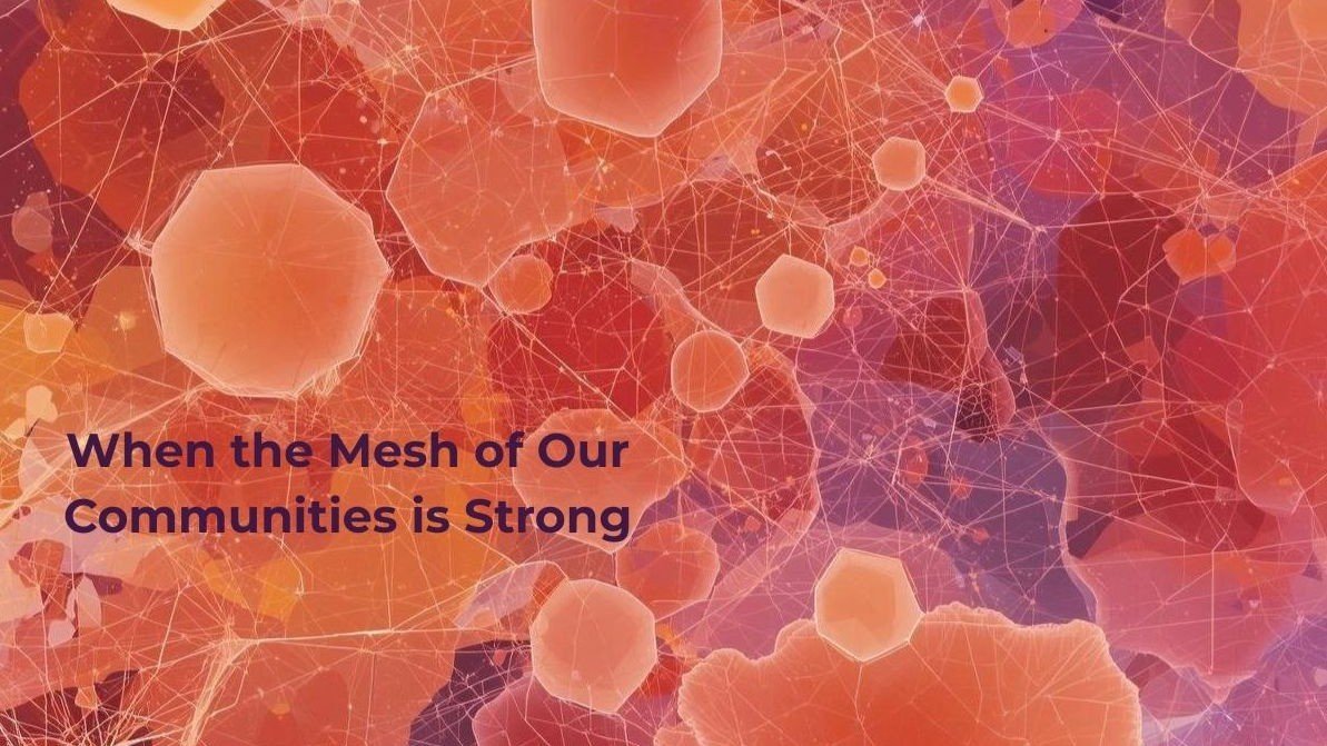 When the Mesh of Our Community Is Strong