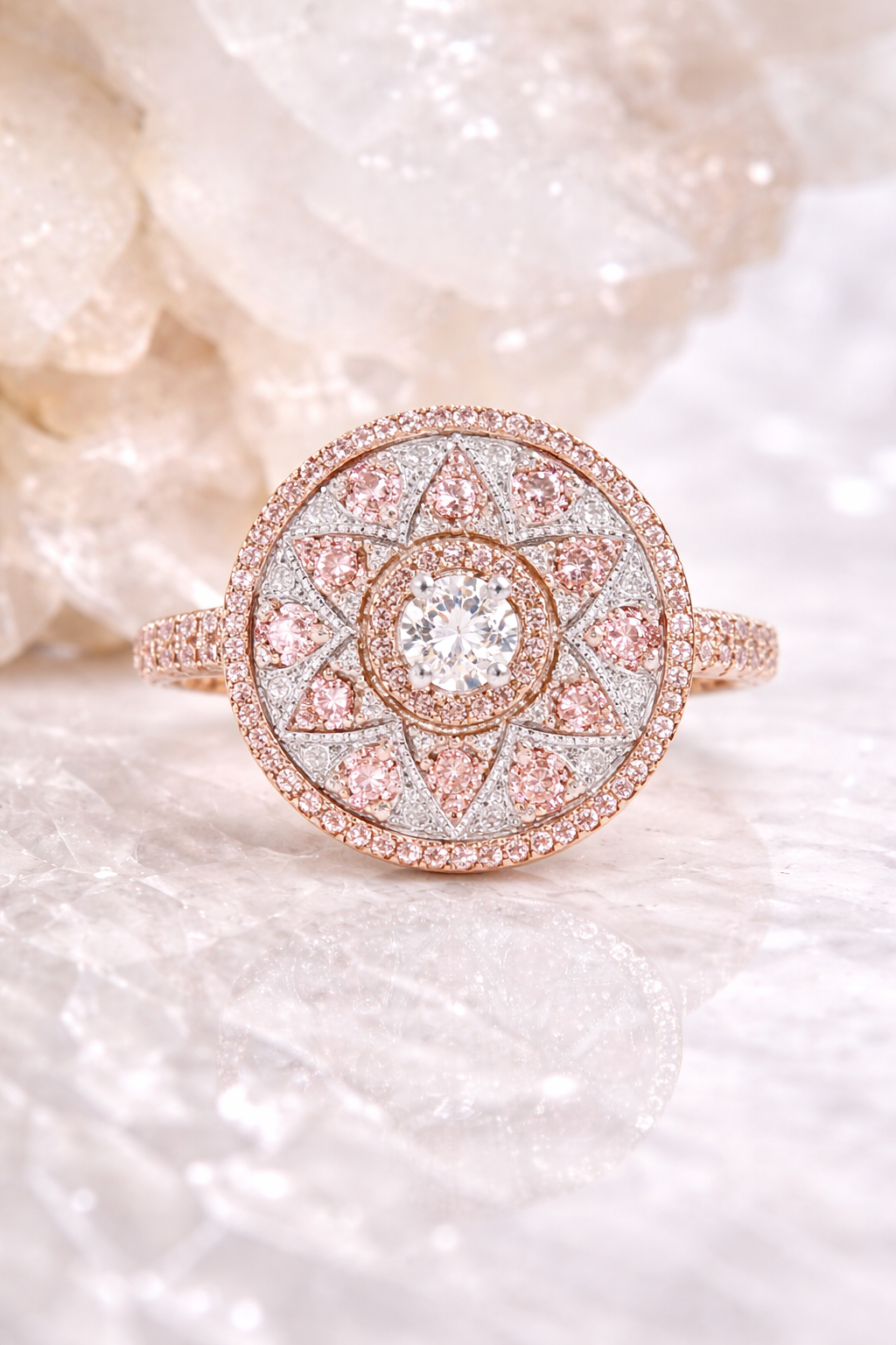Pink Diamond Engagement Ring