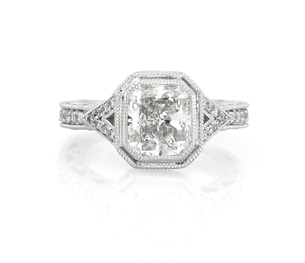 V-Shank Diamond Engagement Ring - 1.jpg