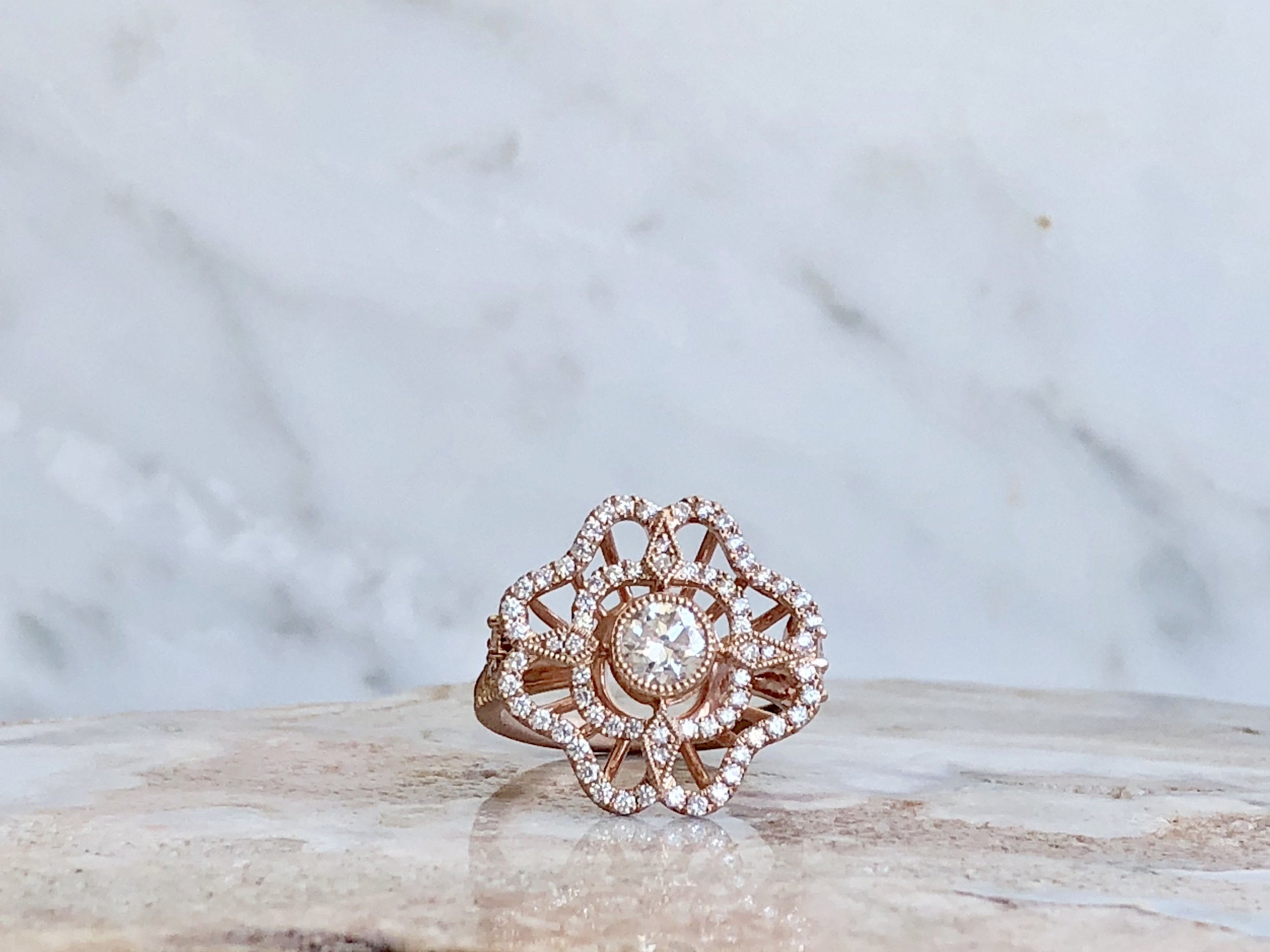 Rose Gold Lace Engagement Ring 5.jpeg
