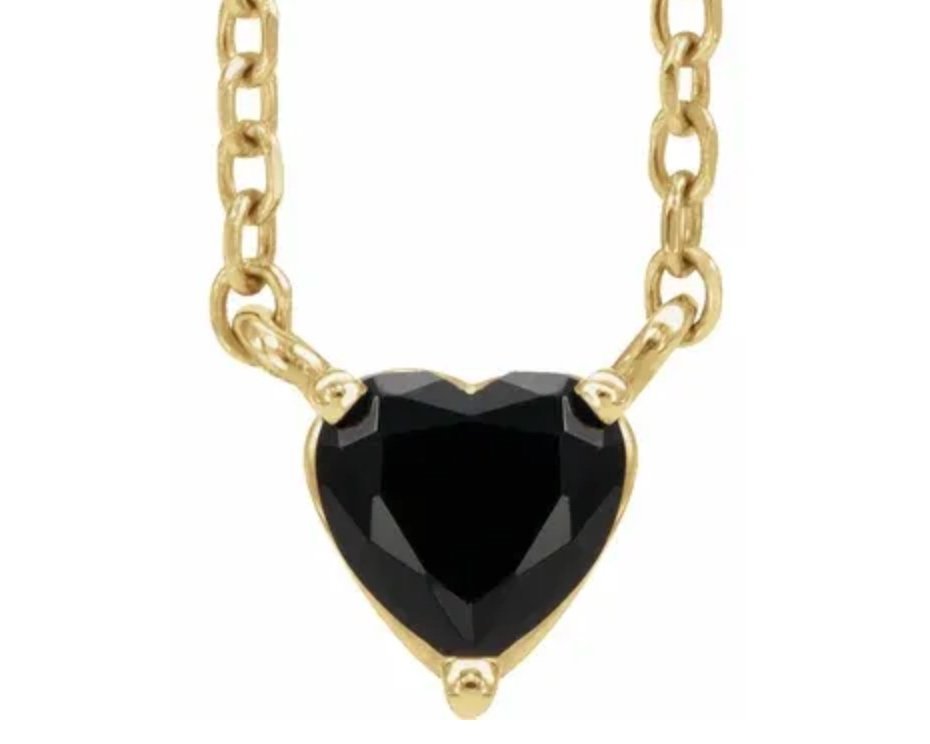 Stoned- Heart Cut Necklace Onyx.jpg