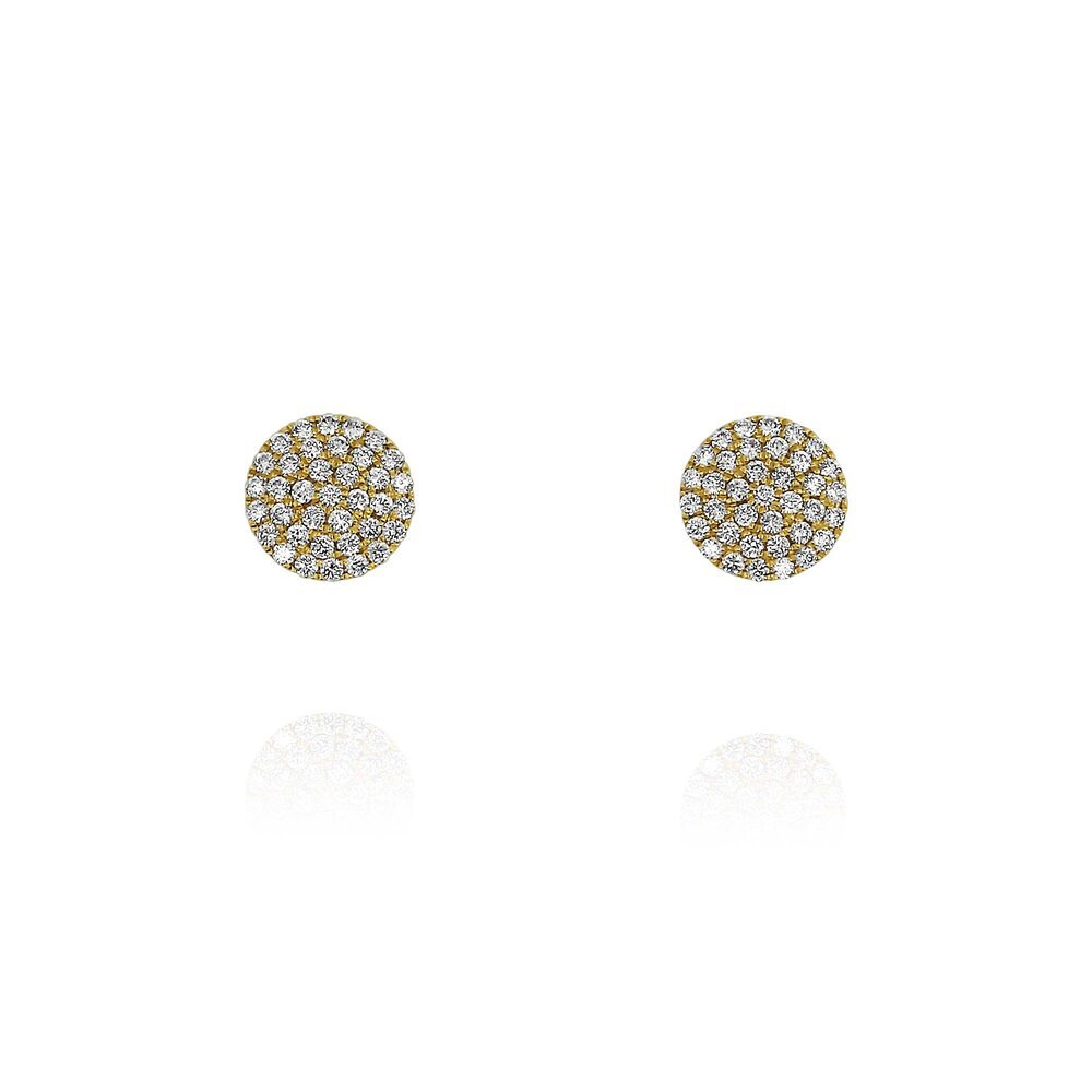 Yellow Gold Diamond Circle Earrings 2.jpg