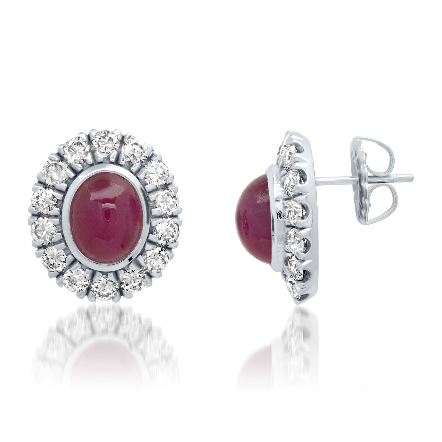 Ruby and Diamond Dome Earrings.jpg