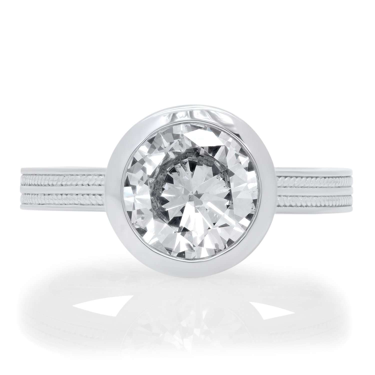 Round Brilliant Diamond Engagement Ring with Braided Band 1.jpg