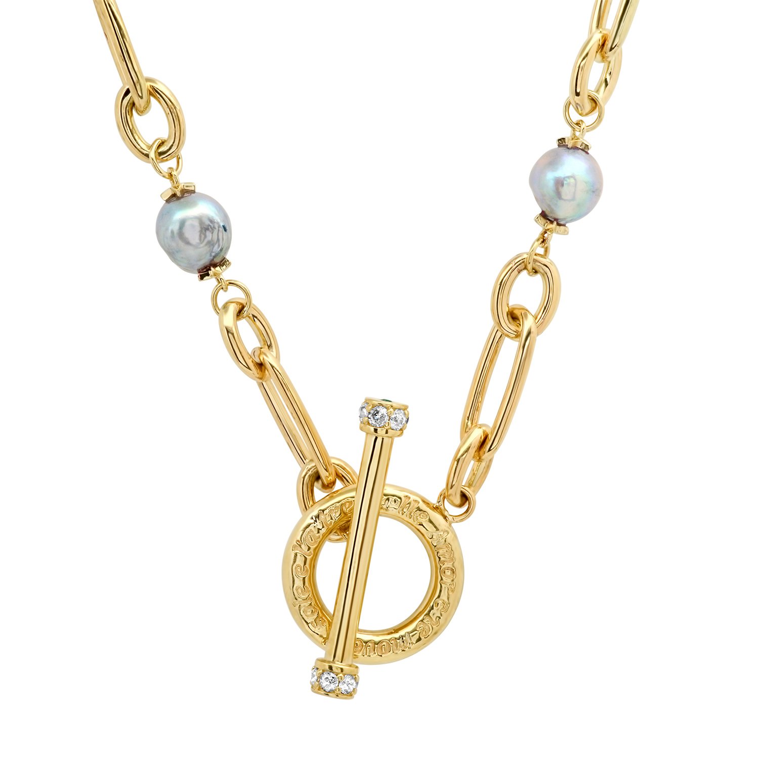 Gold Chain and Pearl Toggle Necklace.jpg