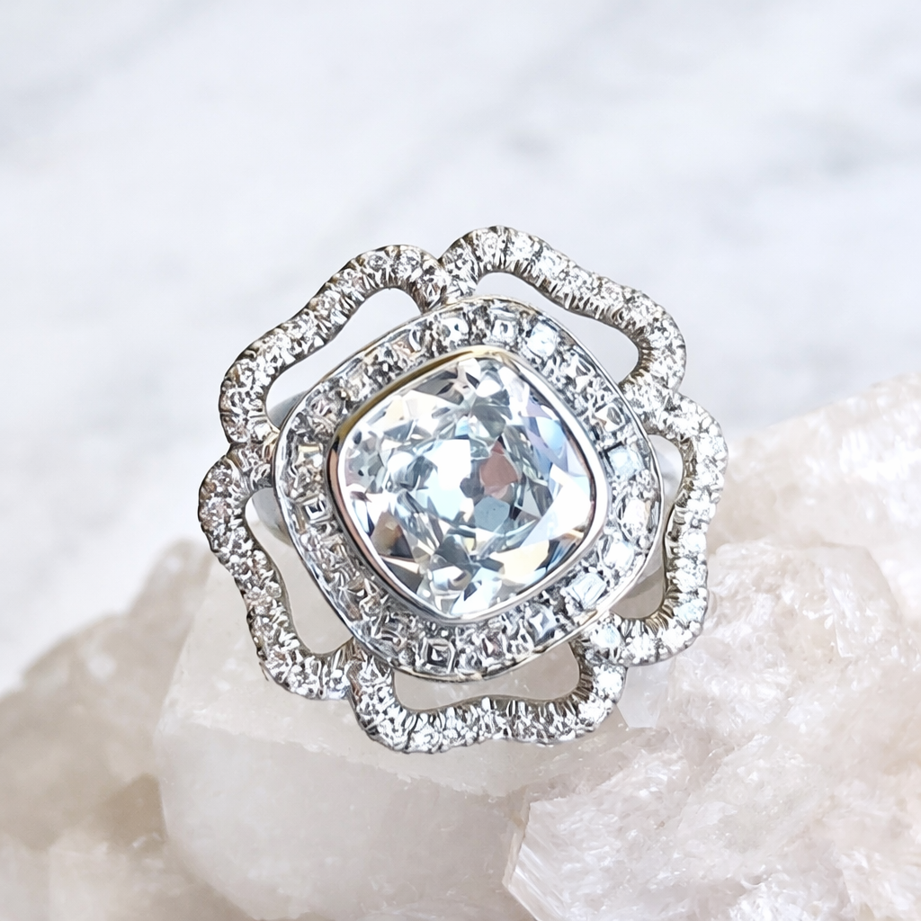 Flower Engagement Ring