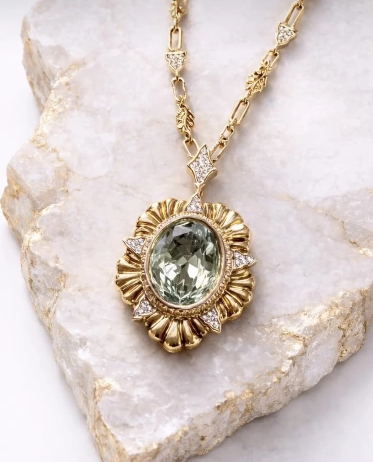 Mother and Daughter Aqua Necklace