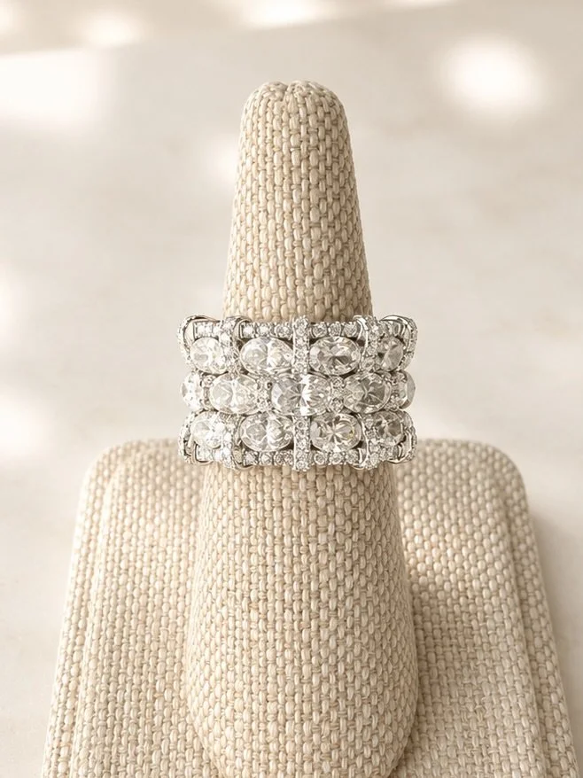Lattice diamond ring on stand 9.1.26.jpeg
