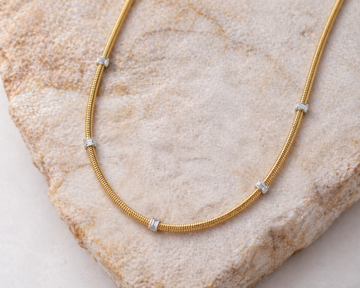 The Verona Diamond Station Collar