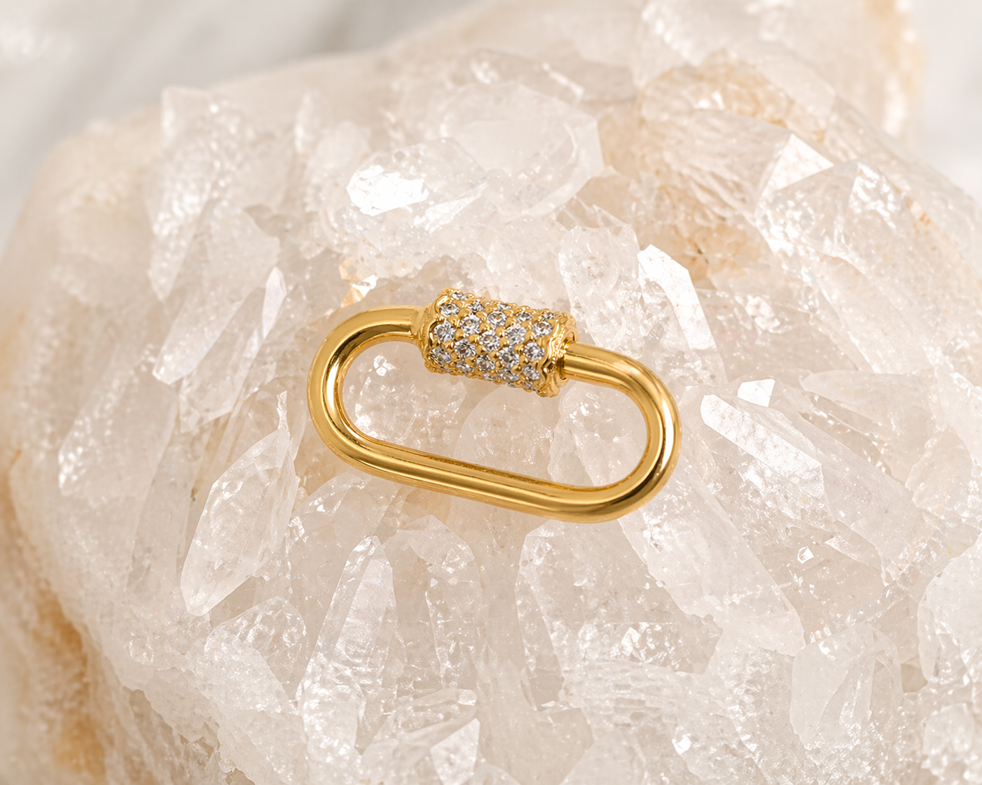 Diamond Carabiner Clasp