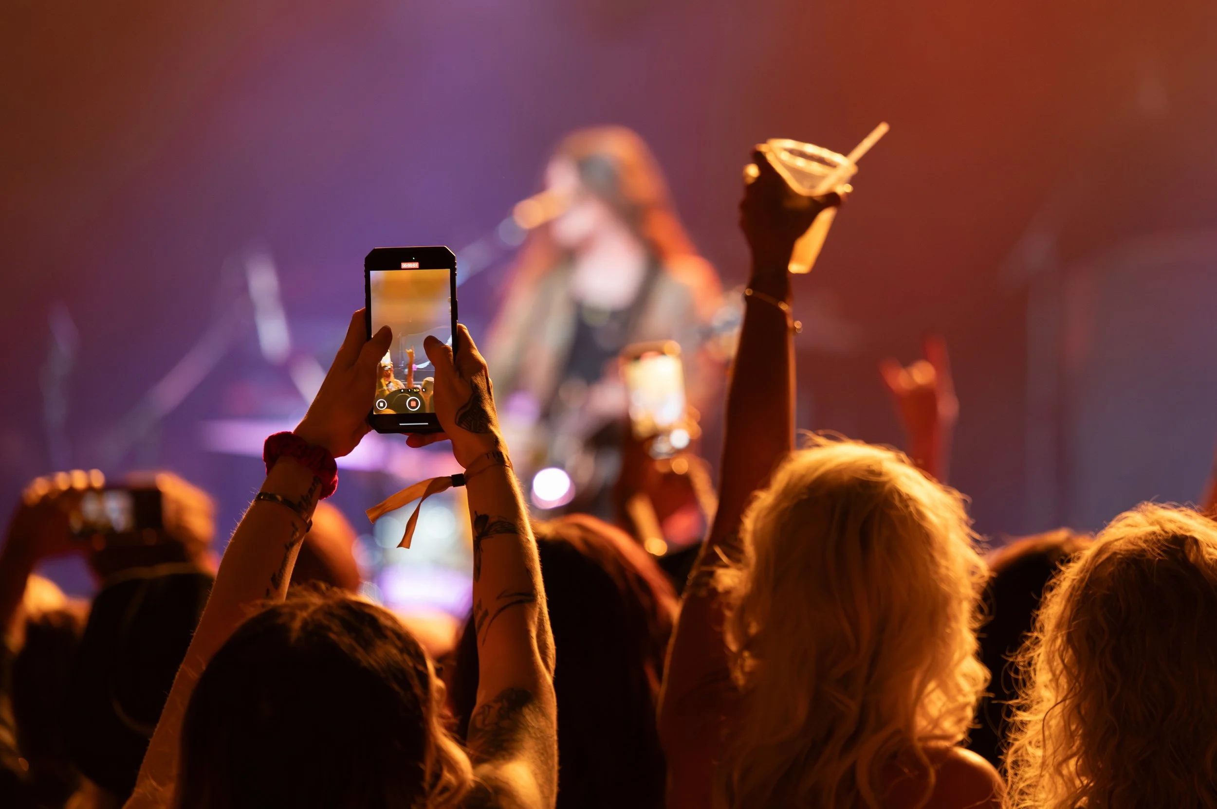 Behind the lens at a concert!