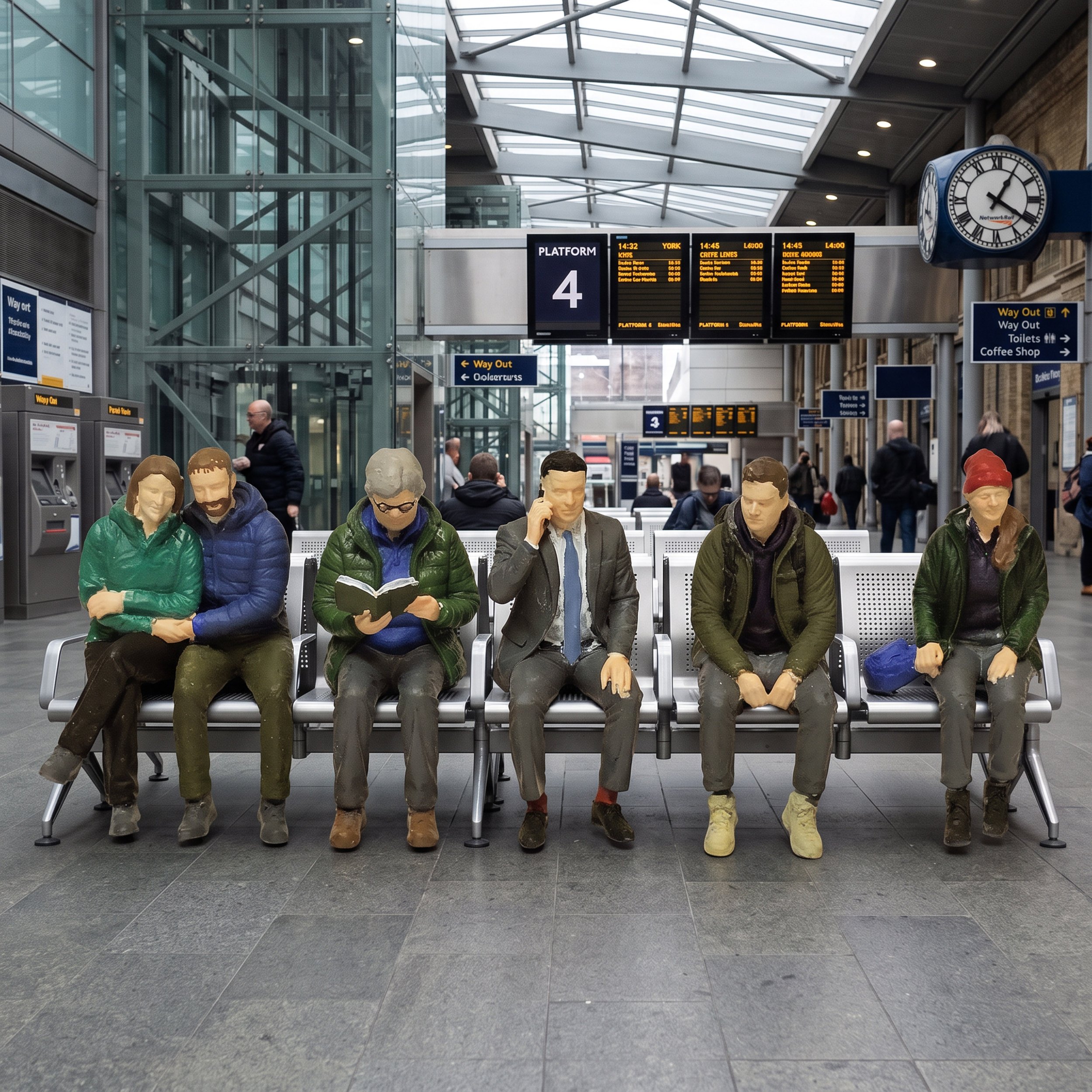 FG65 - Modern Sitting People (x6)