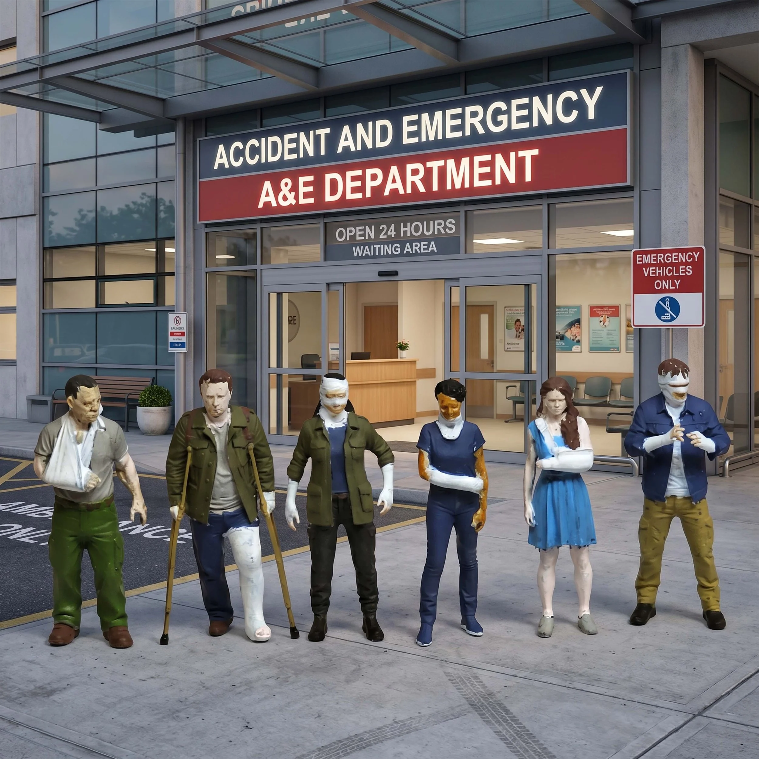 FG61 -Injured People (x6)