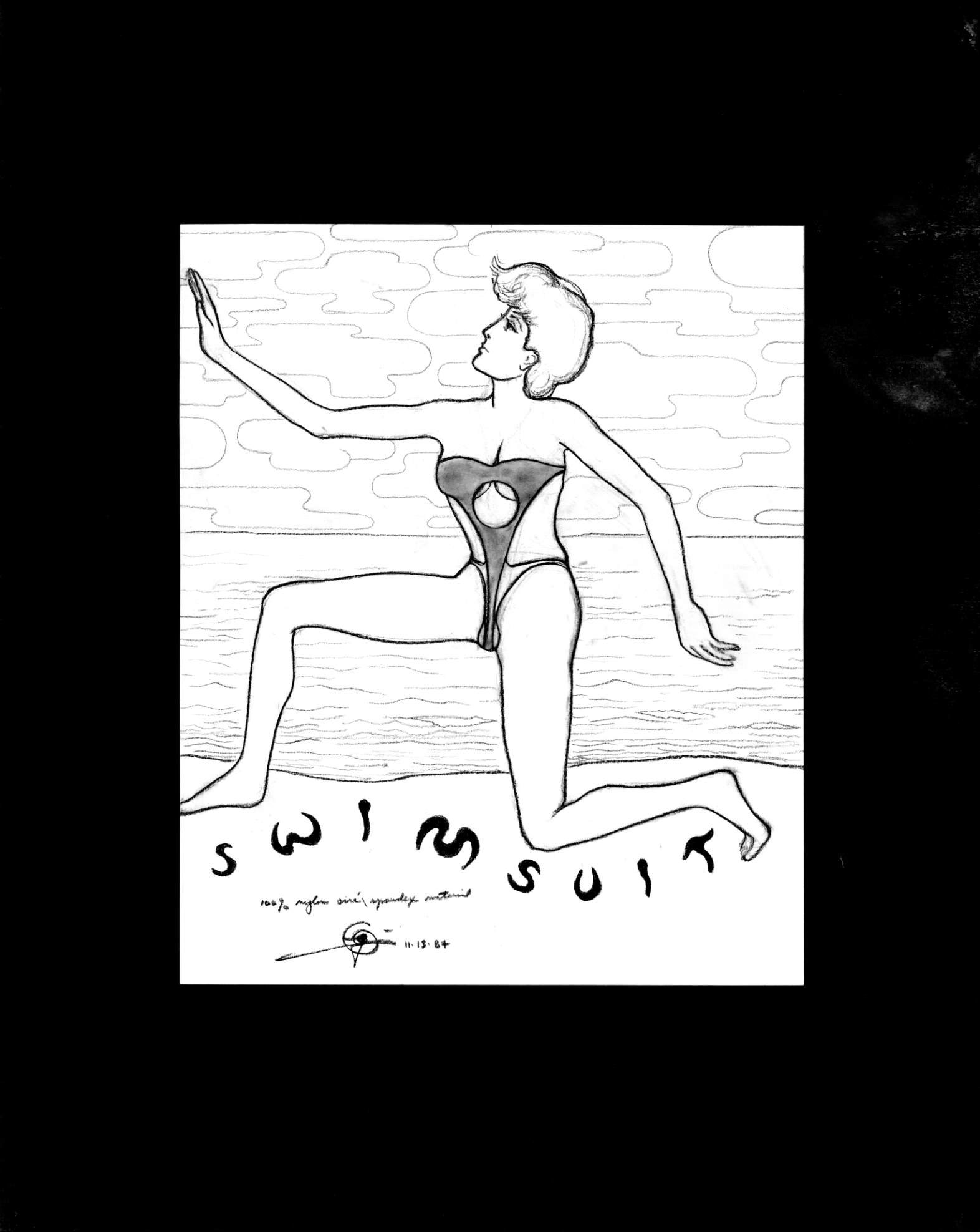 (72dpi) 1211_Swimwear UC Berkeley Fine Art Dept. Museum Exhibition Drawing__Clothing Design_B_W_22W by 28H_1984-11-18.jpg