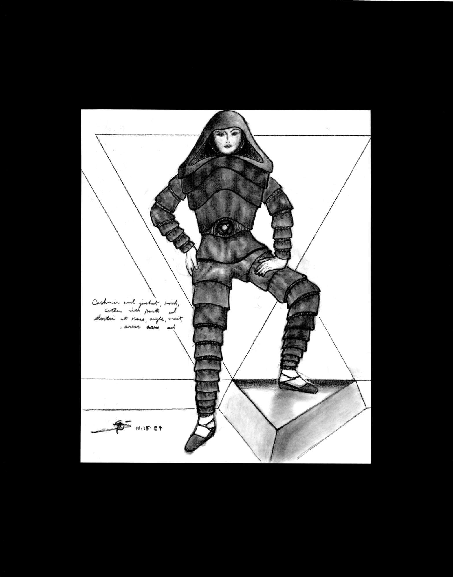 (72dpi) 1230_Cashimir Jacket UC Berkeley Fine Art Dept. Museum Exhibition Drawing__Clothing Design_B_W_22W by 28H_1984-10-15.jpg
