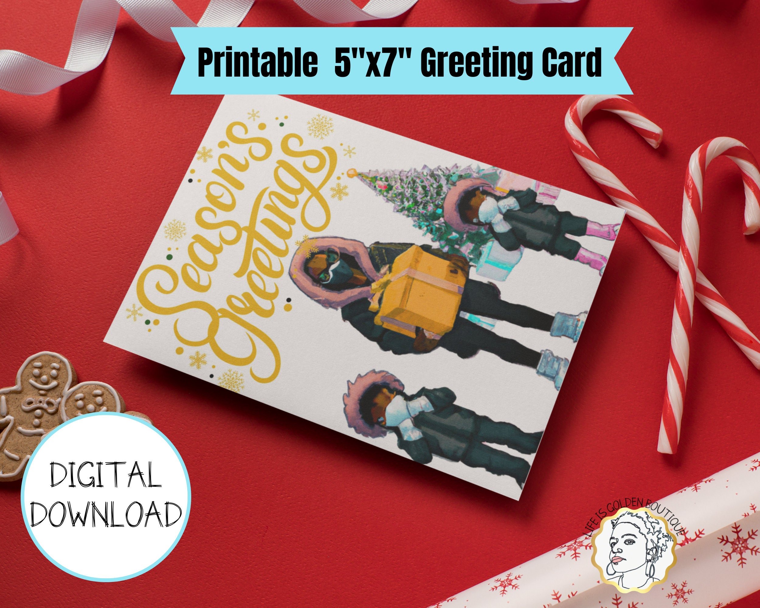 Season's Greeting's Card Blank