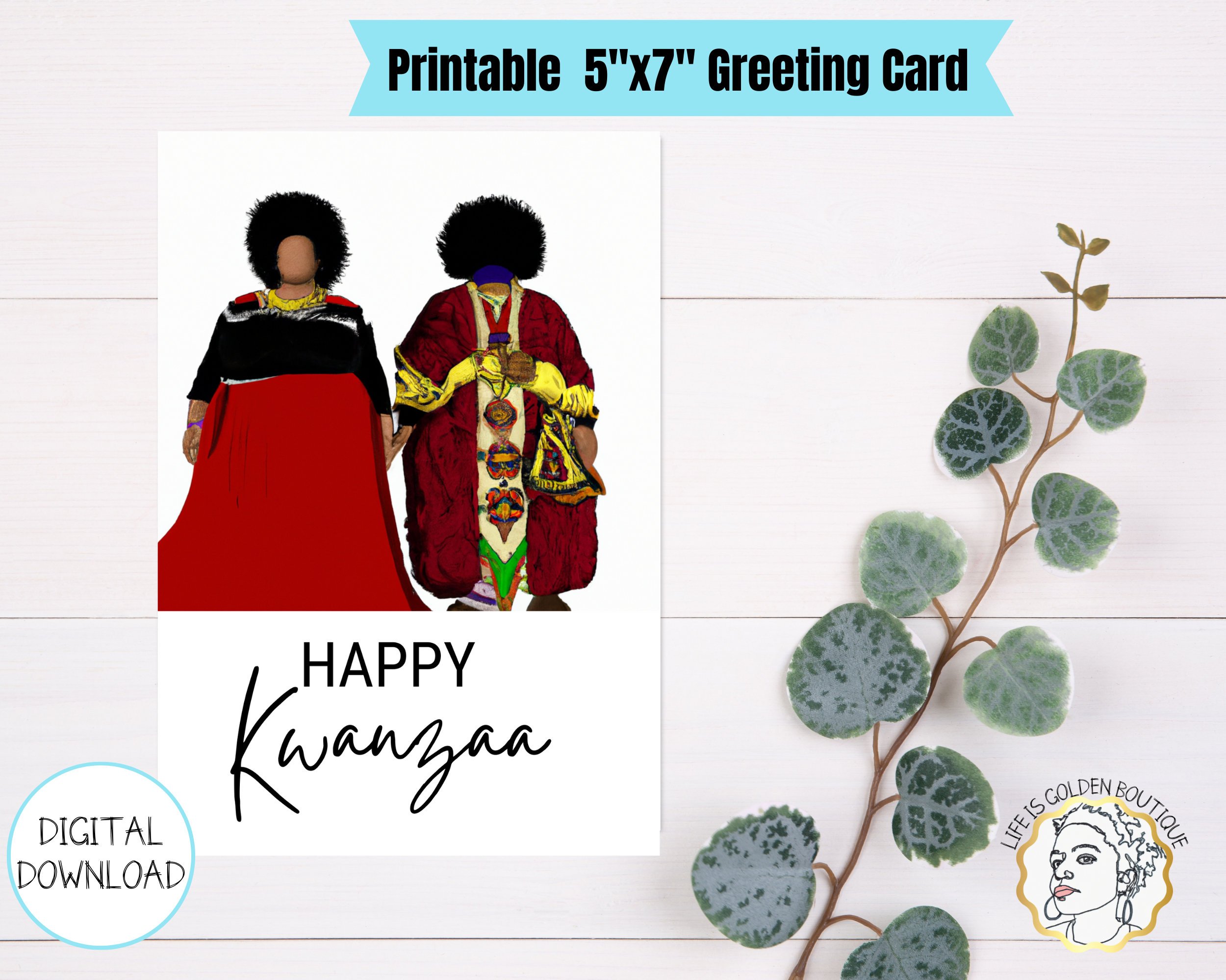 Blank Kwanzaa Creeting Card