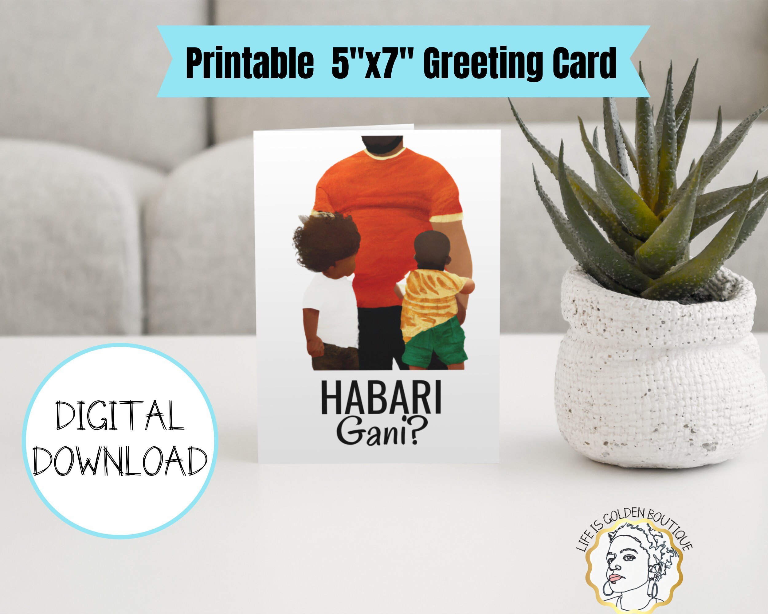 Blank Kwanzaa Greeting Card