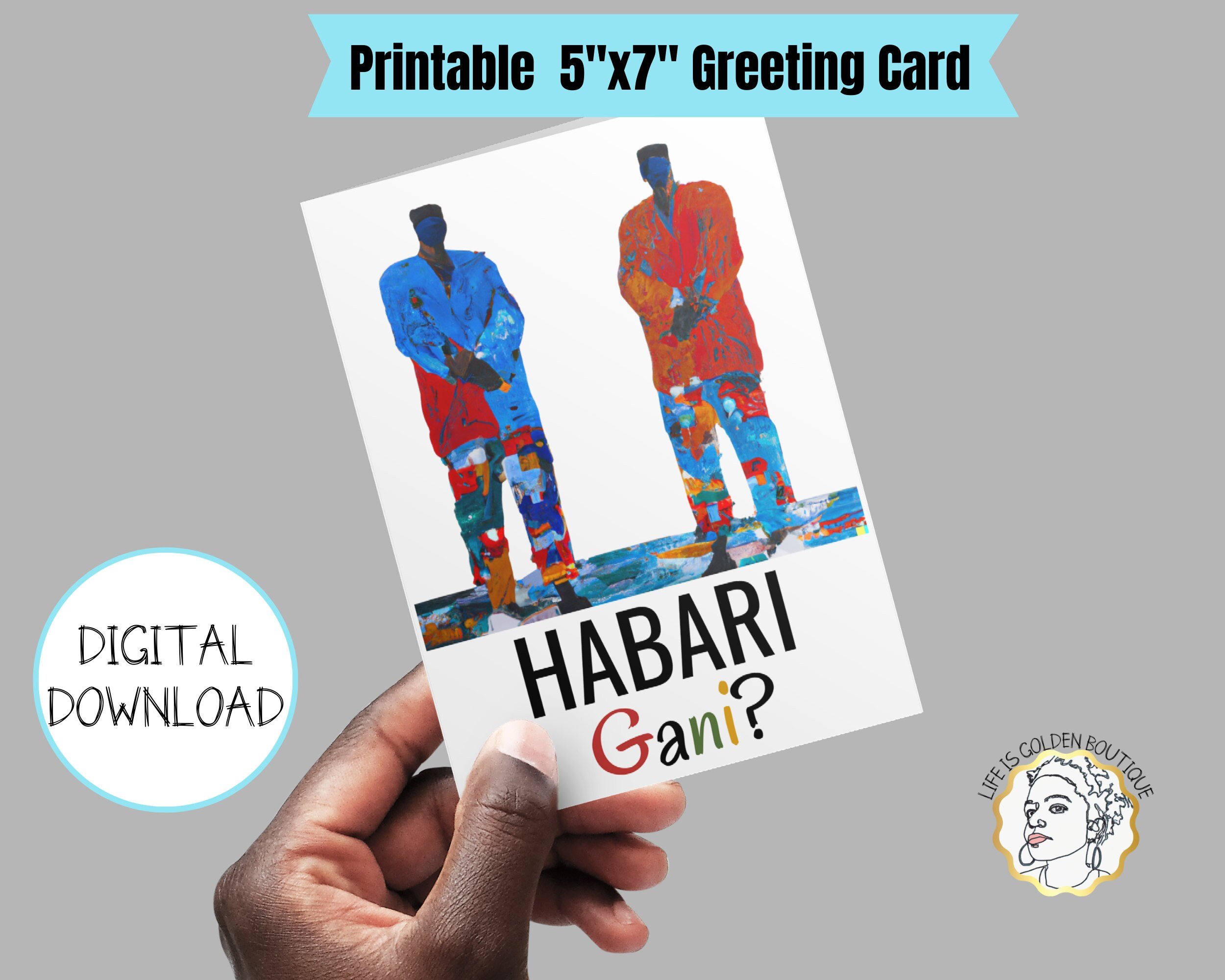 Blank Kwanzaa Greeting Card