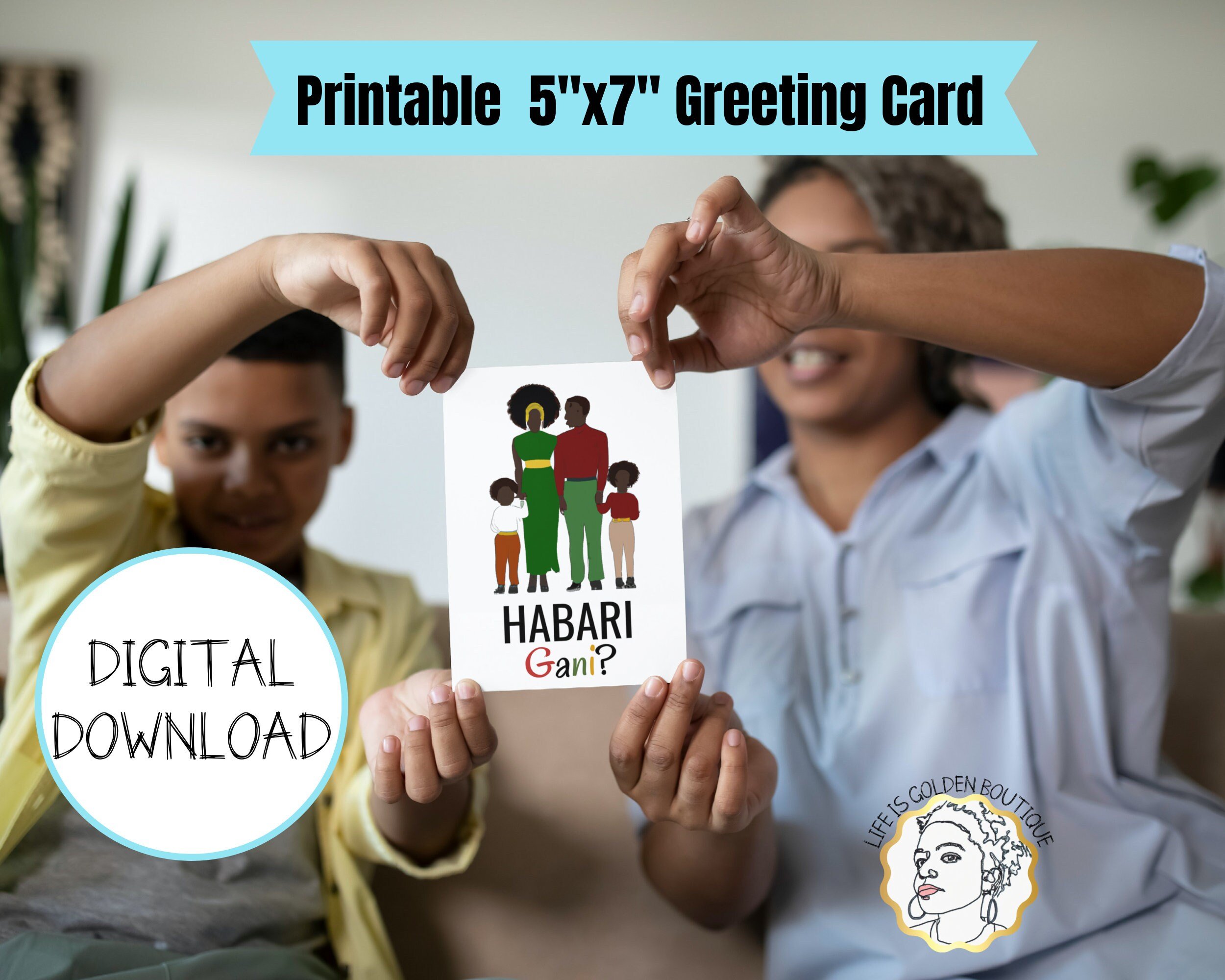 Blank Kwanzaa Greeting Card