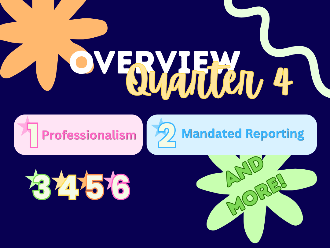 Quarter Four- Professional Development, Career Growth & Clinician Wellness (6 Modules)