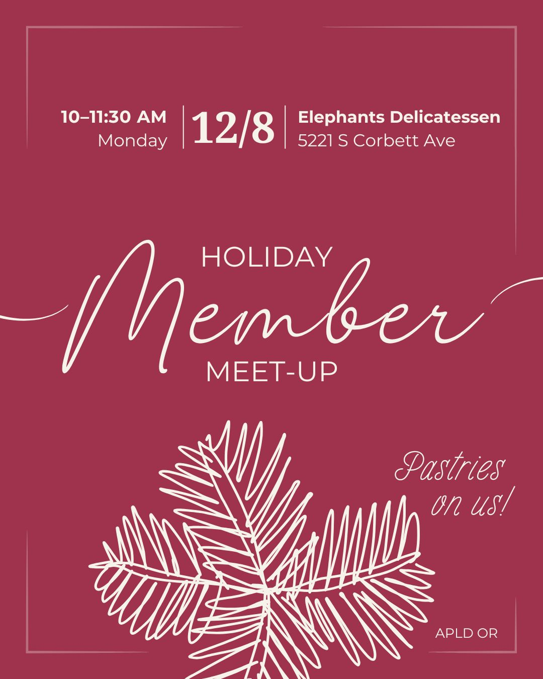 Holiday Member Meetup!