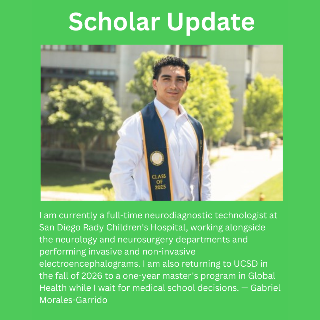 Scholar Update: Gabriel Morales-Garrido