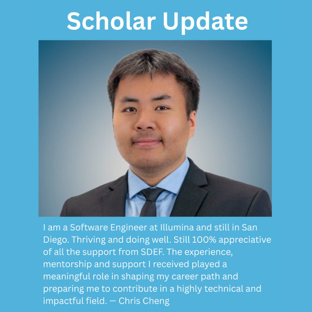 Scholar Update: Chris Cheng