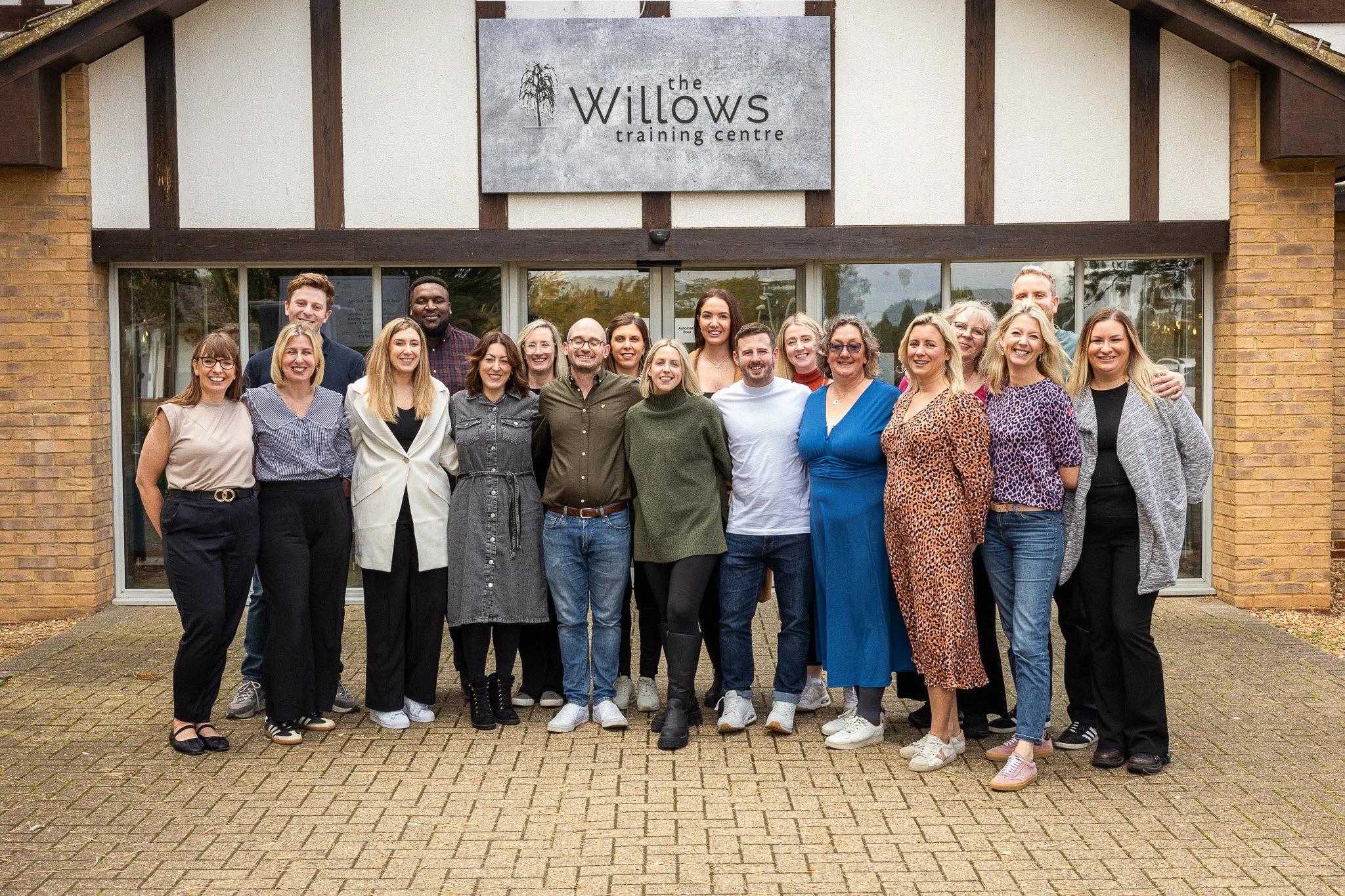 Team photo of business event