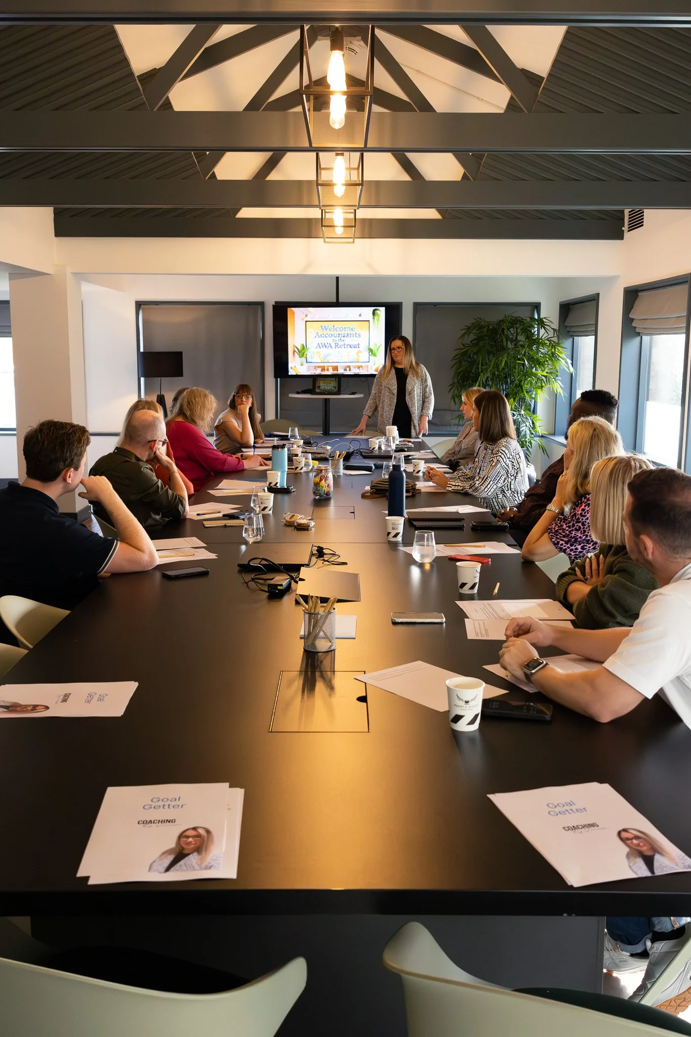 boardroom meeting being led by women