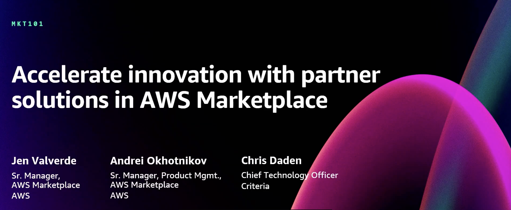 Accelerate innovation with partner solutions in AWS Marketplace