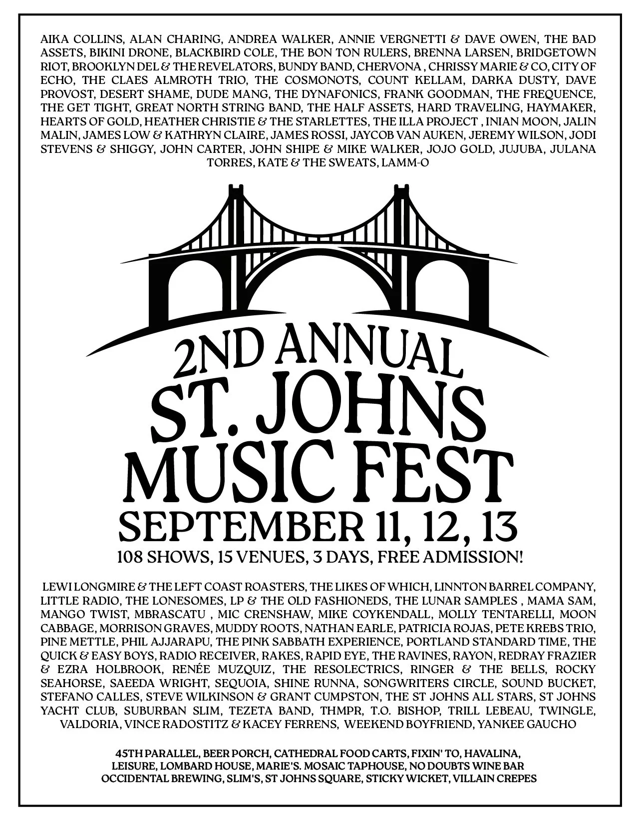 2nd Annual St. Johns Music Fest