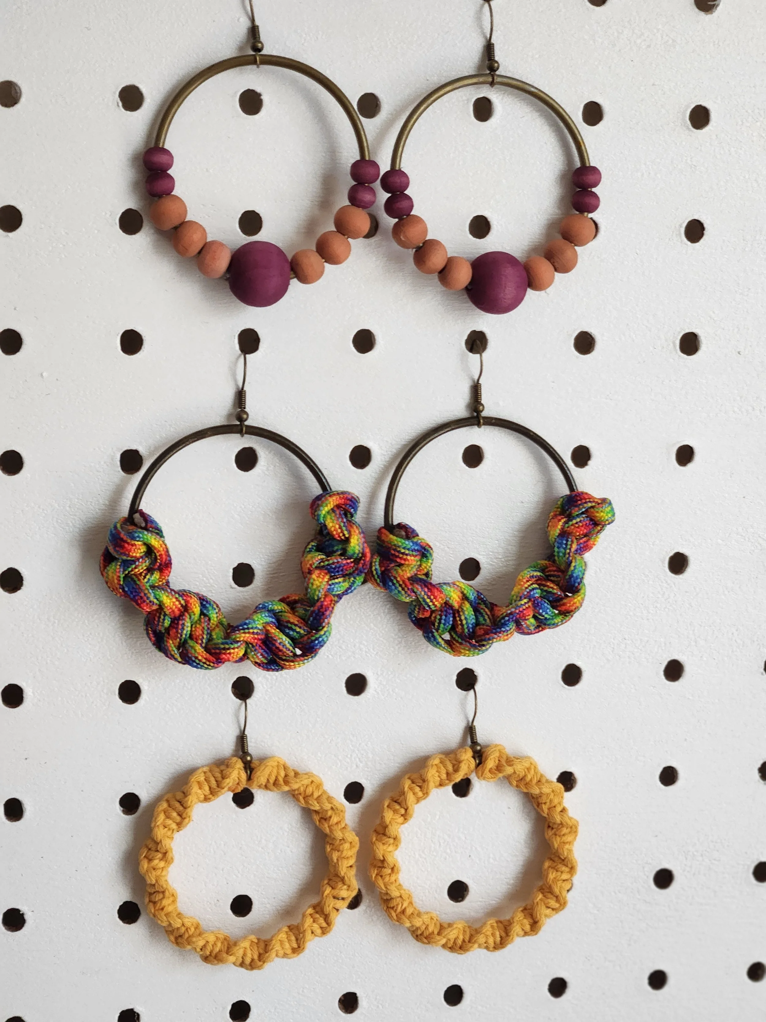 Recycled Hanger Hoop Earrings