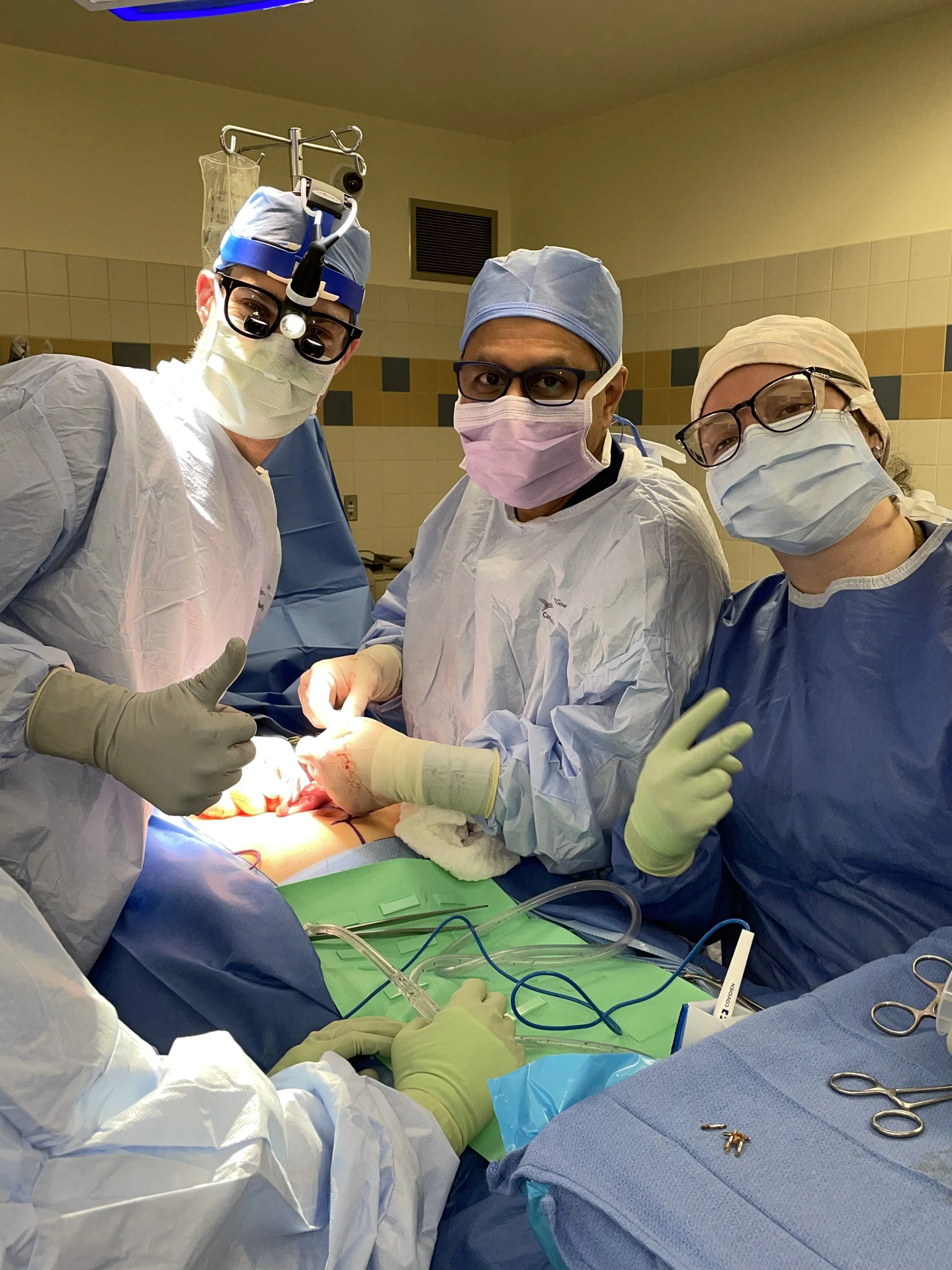 Dr. Robinson in the operating room