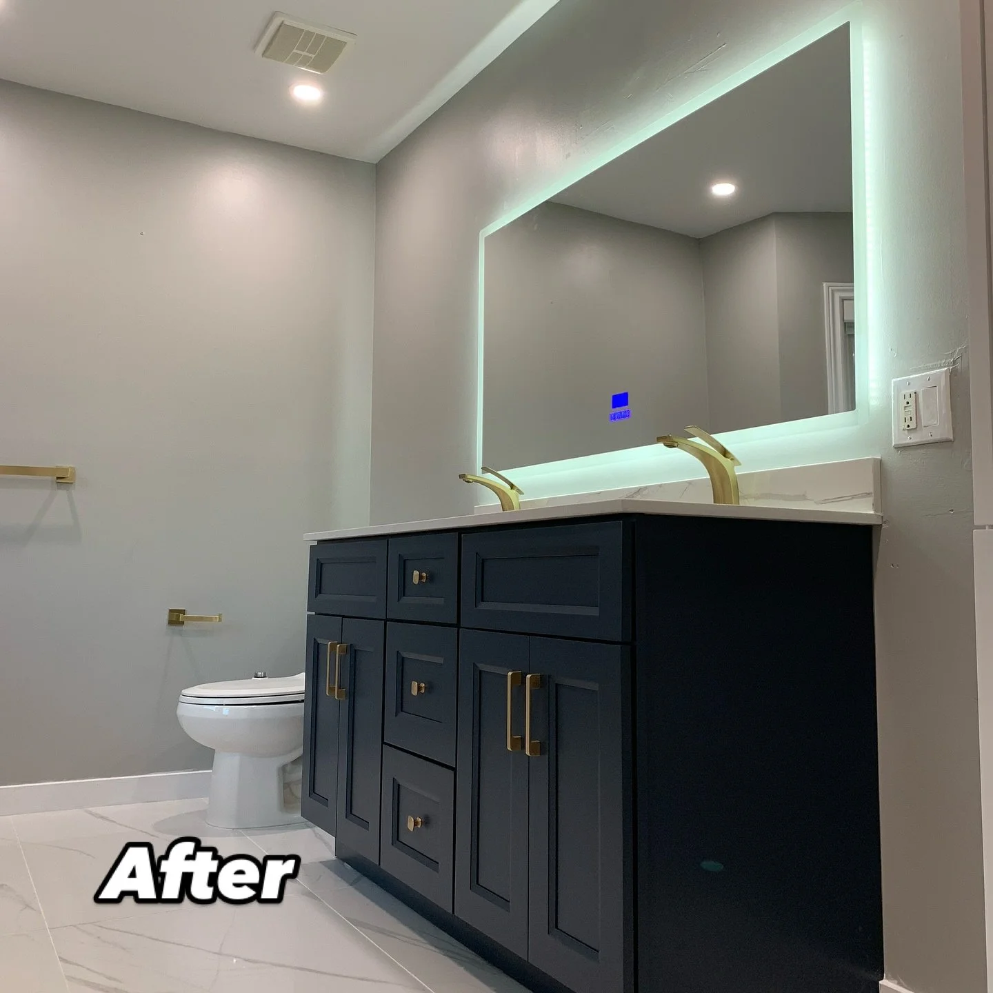 A little before and after of the latest bathroom renovation! 

#bathroomdesign #bathroomremodel #bathroomremodel #bathroominspiration #bathroomrenovation #renovation #inspiration #design #interiordesign #torontocontractor #designandbuild #houserenova