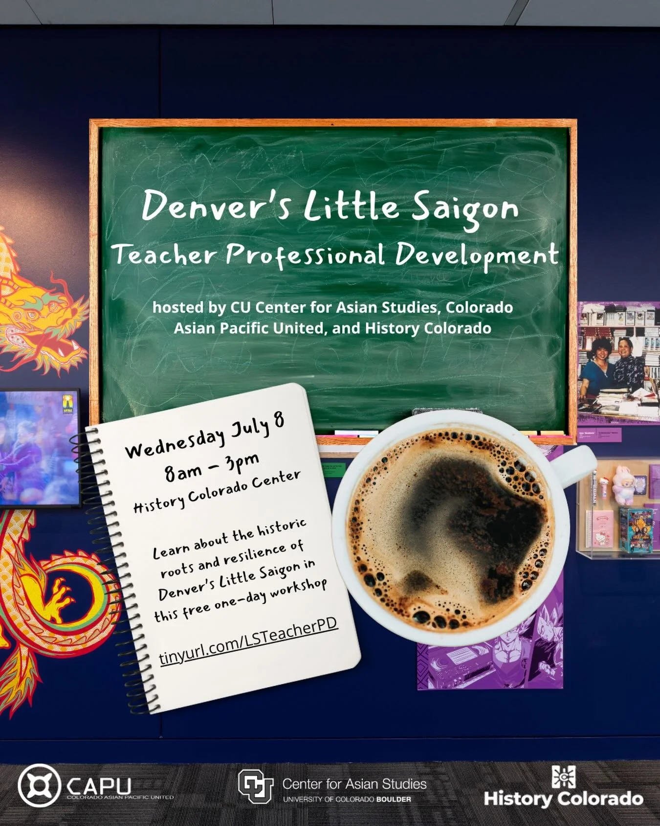 Calling all Colorado educators! In this free one-day workshop, learn about the historic roots and resilience of Denver&rsquo;s Little Saigon through film, oral history, a featured lecture by Dr. Joie L&ecirc;, and a guided tour of the exhibition &ldq