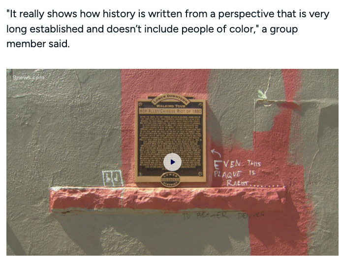 Denver group hopes to change anti-Chinese riot historic plaque, revitalize Chinatown