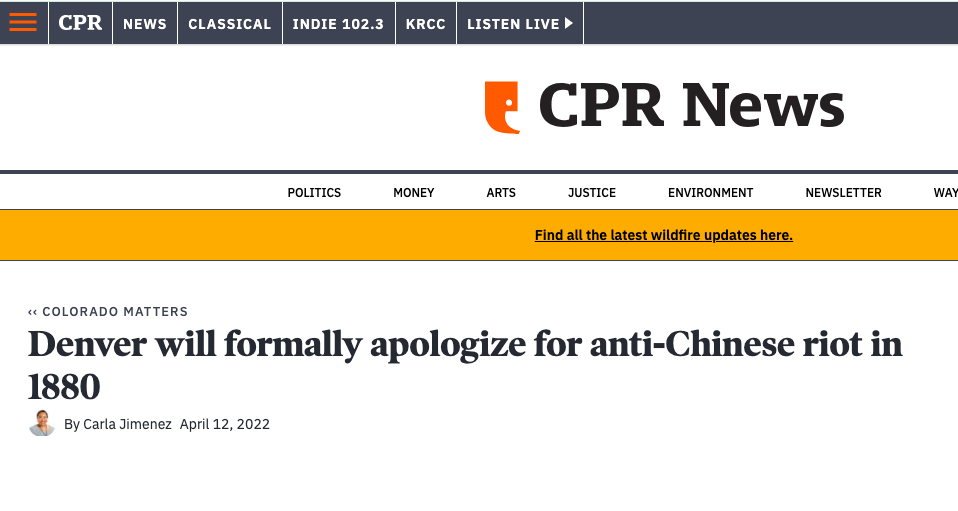 Denver will formally apologize for anti-Chinese riot in 1880