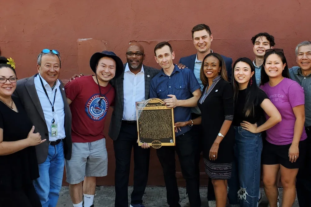 Denver officials remove anti-Chinese plaque that marked city’s Chinatown destruction in 1880