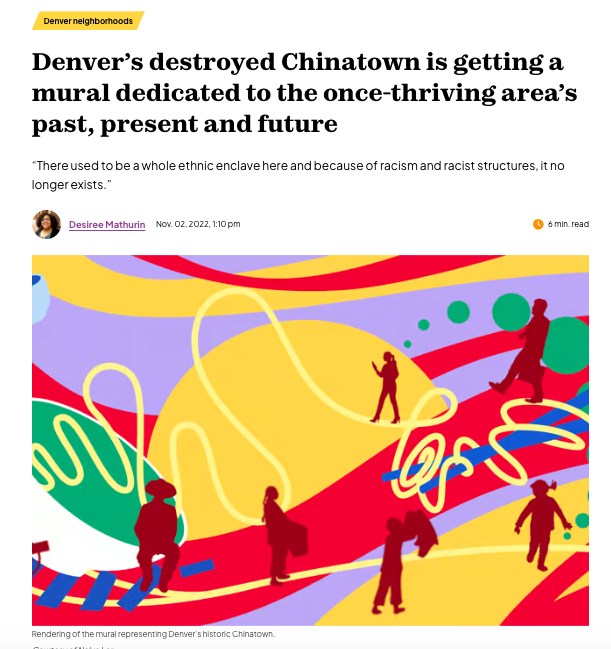Denver’s destroyed Chinatown is getting a mural dedicated to the once-thriving area’s past, present and future