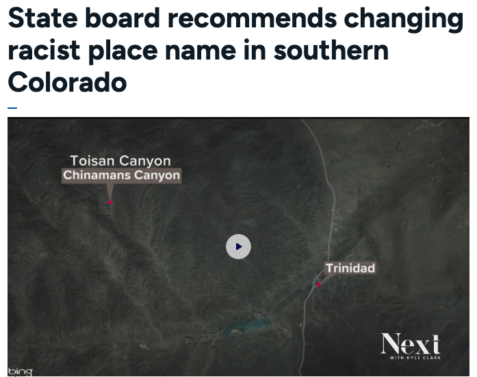 State board recommends changing racist place name in southern Colorado