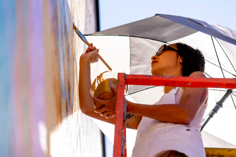 A new mural representing the Asian diaspora’s reach in the West will be unveiled at the Auraria Campus this weekend