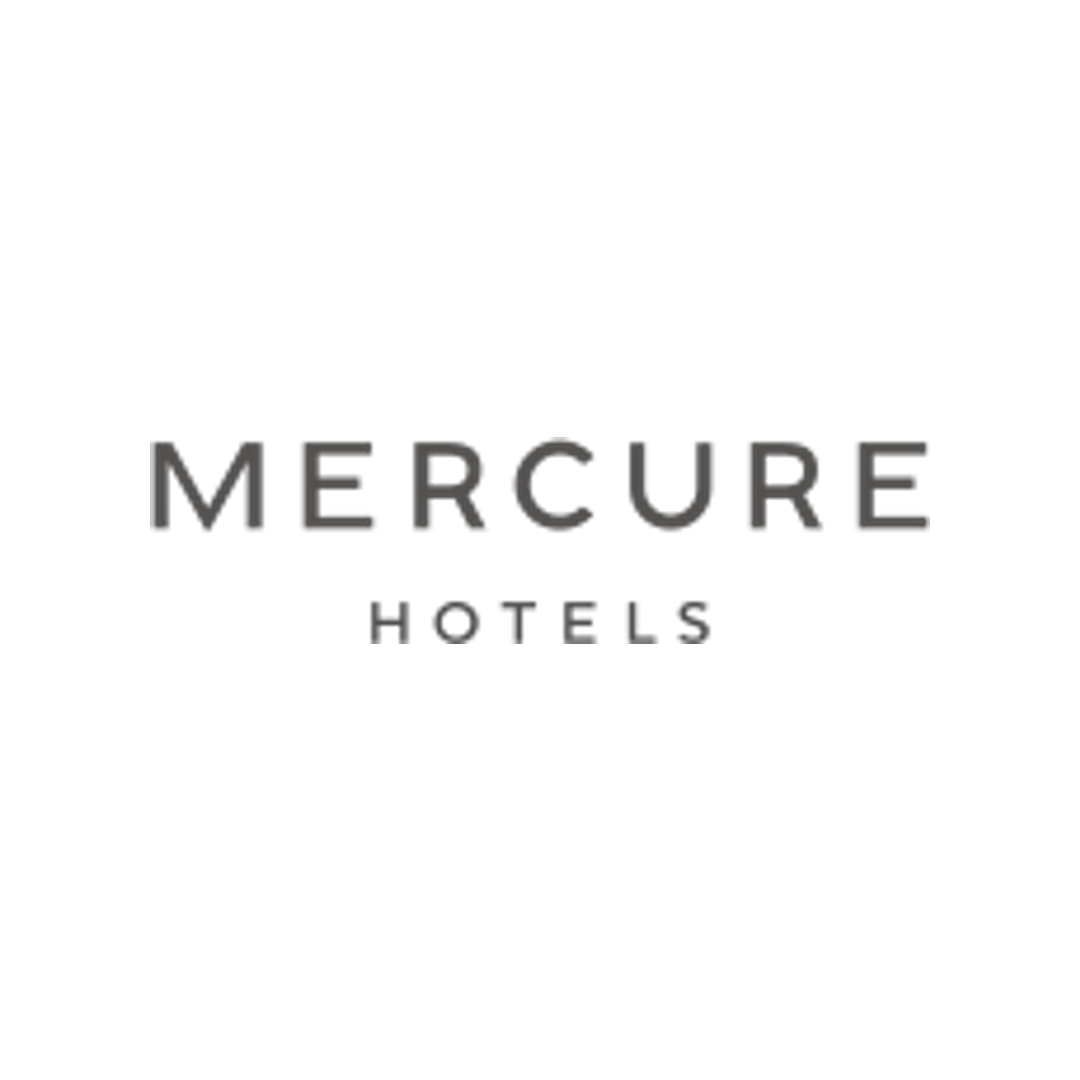 Mercure Hotels logo in gray text