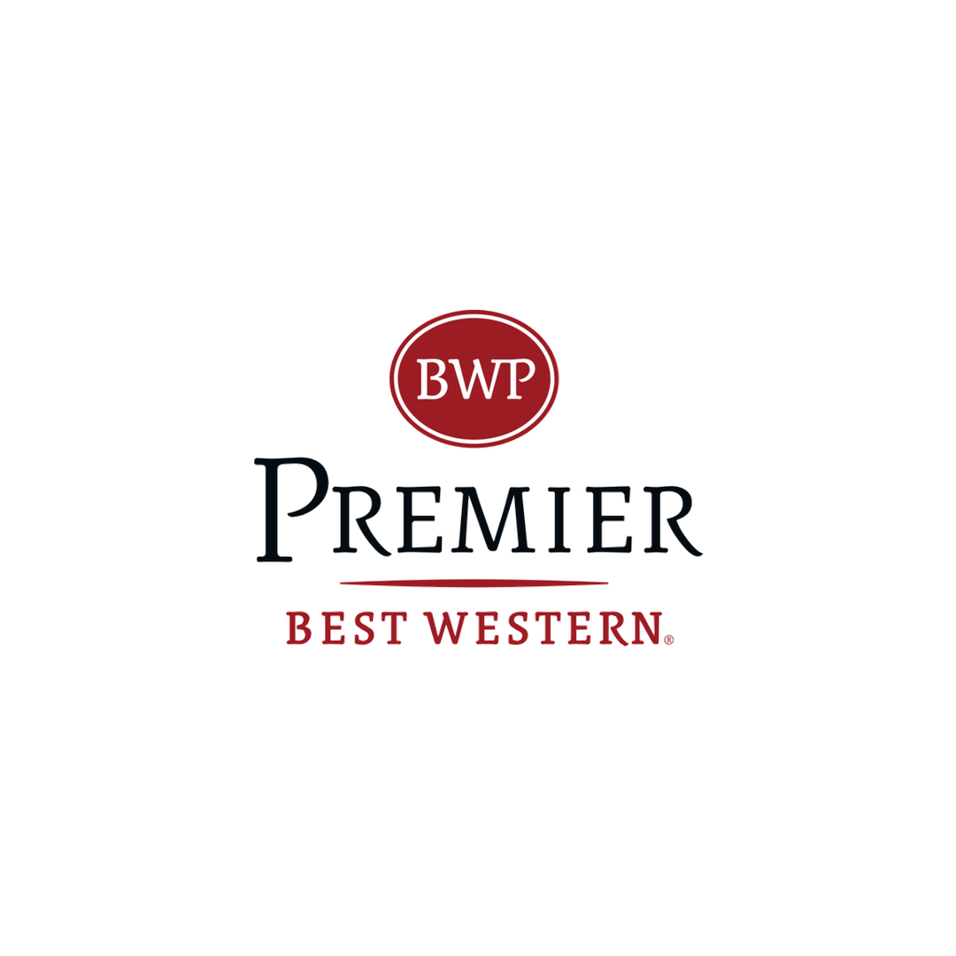 Best Western Premier hotel logo on a black background