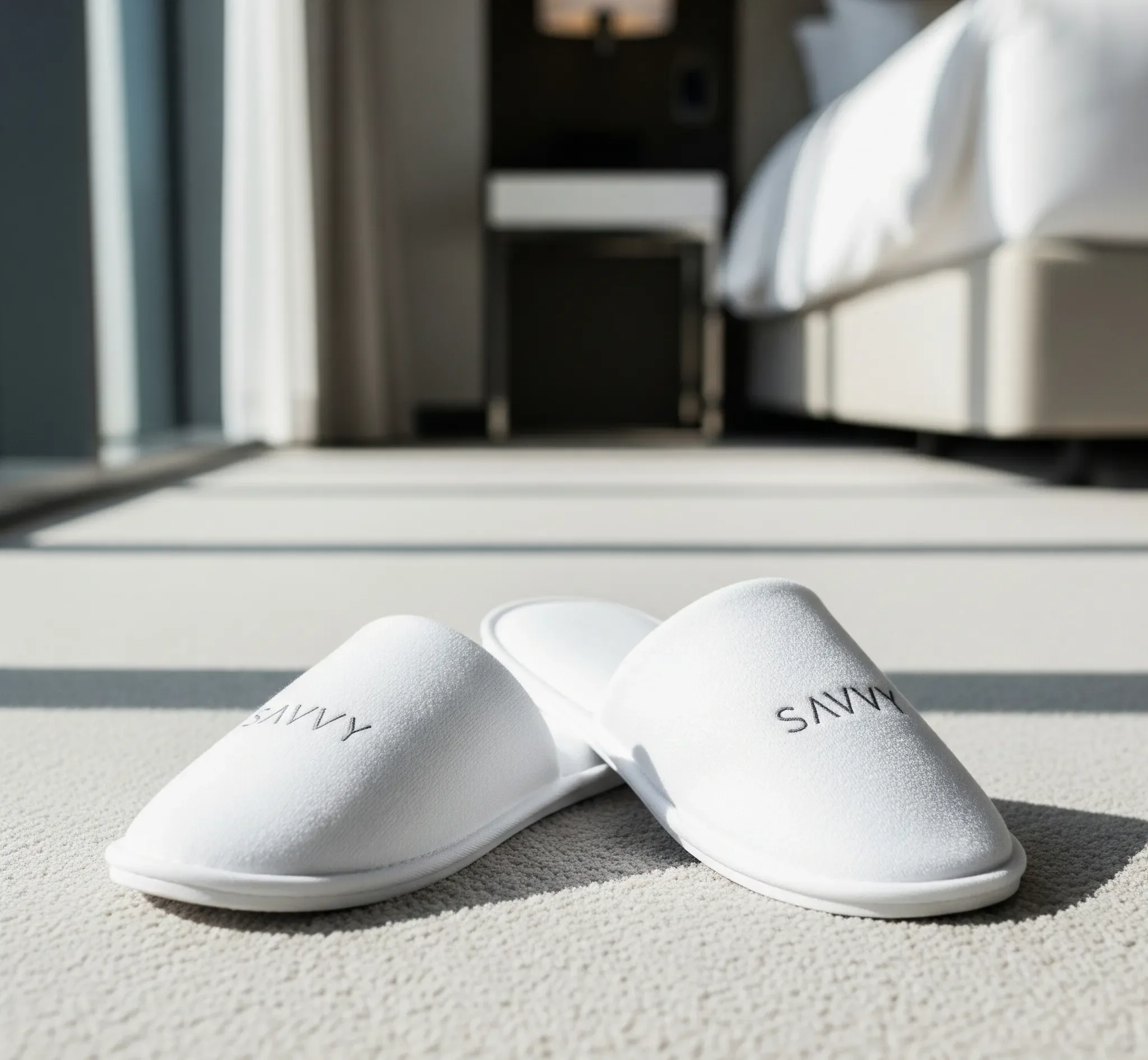 Hotel-bed-slippers
