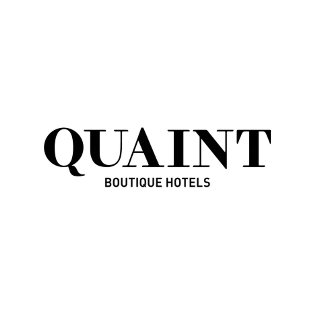Quaint Boutique Hotels logo in black and white