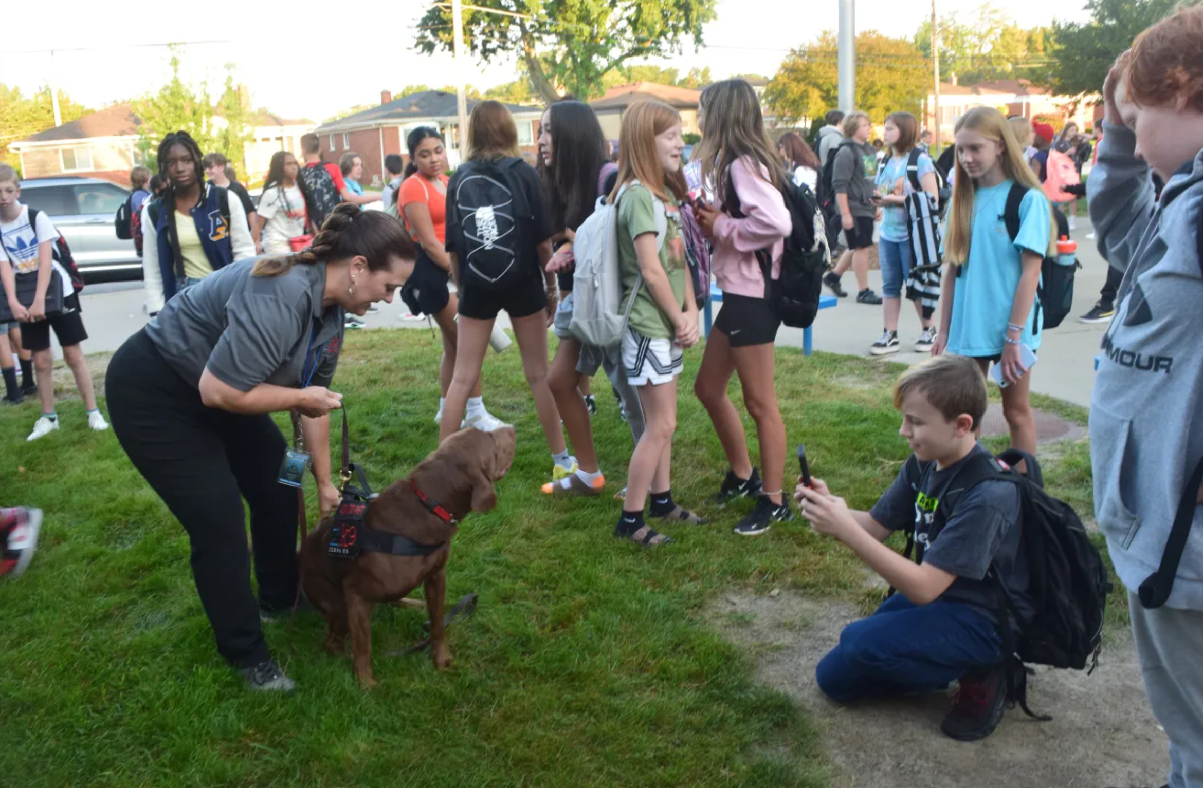 Macomb Daily: Students feel a little safer with K-9s like Gator on duty
