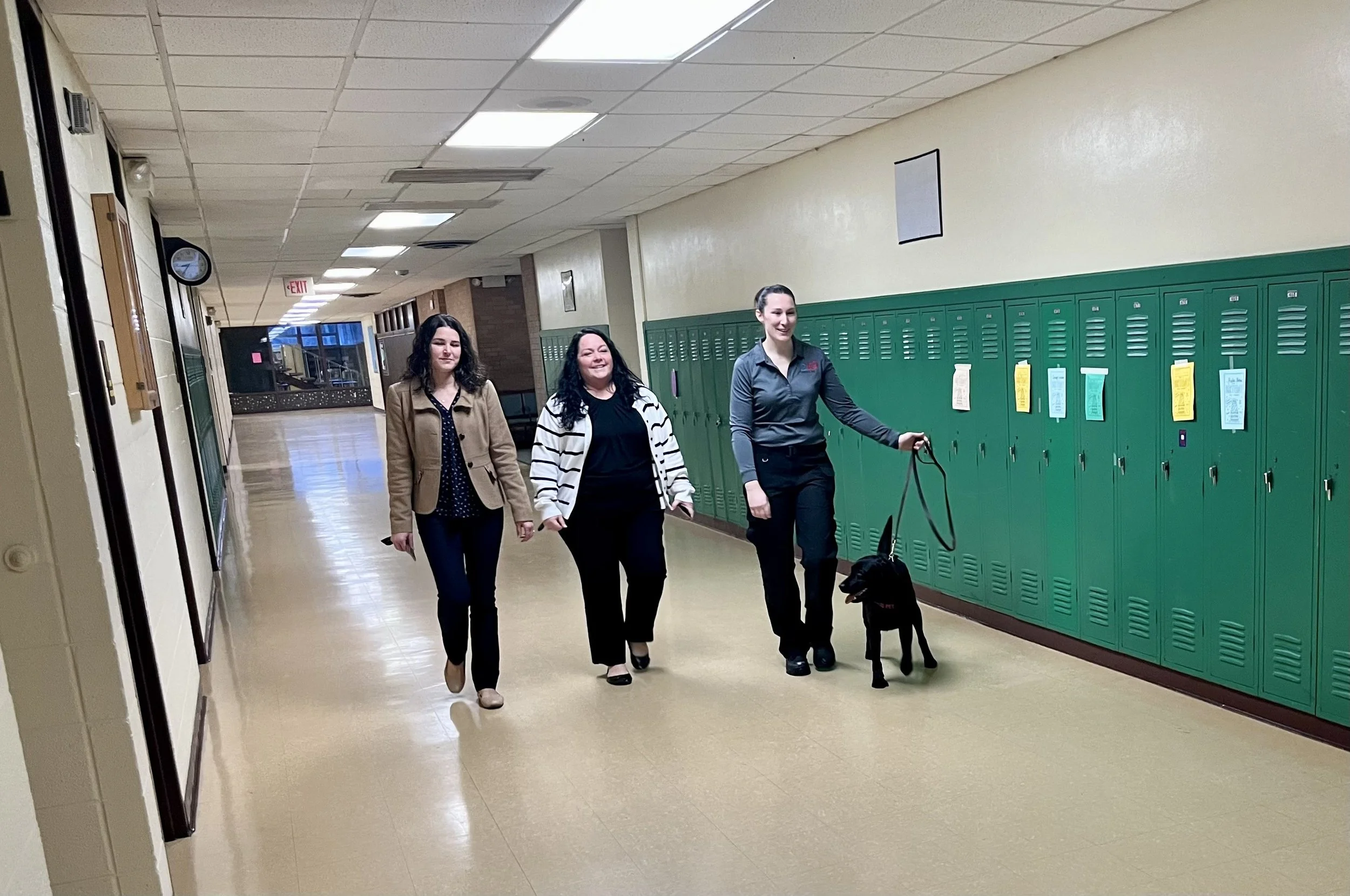UPword: Nova, a Labrador retriever, is part of the safety team at St. Ignace Area Schools