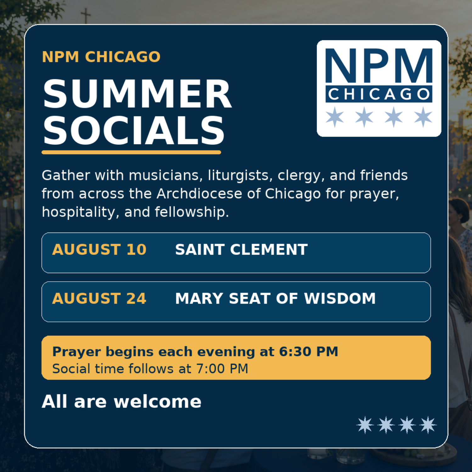 Summer Socials are Back!